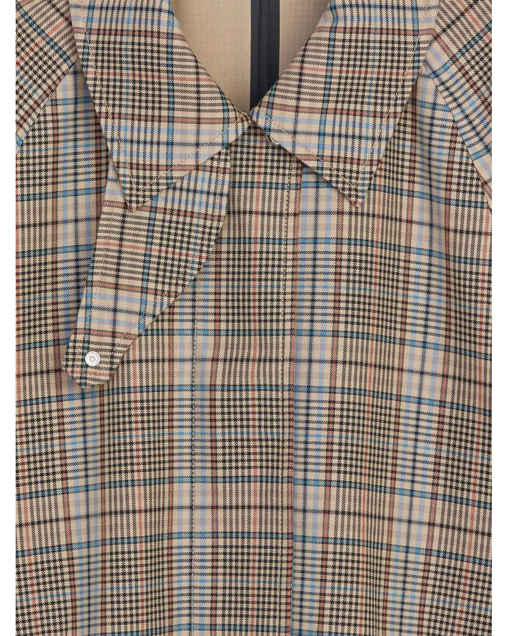 ARKET Natural Checked Car Coat