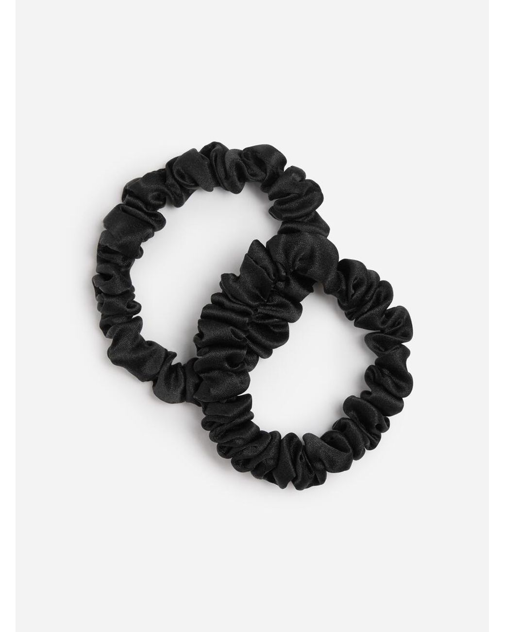ARKET Black Silk Scrunchies