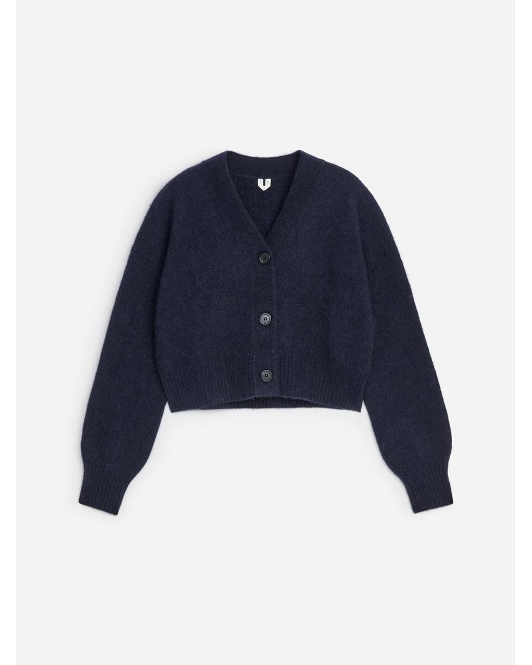 ARKET Blue Alpaca-Wool Blend Cardigan