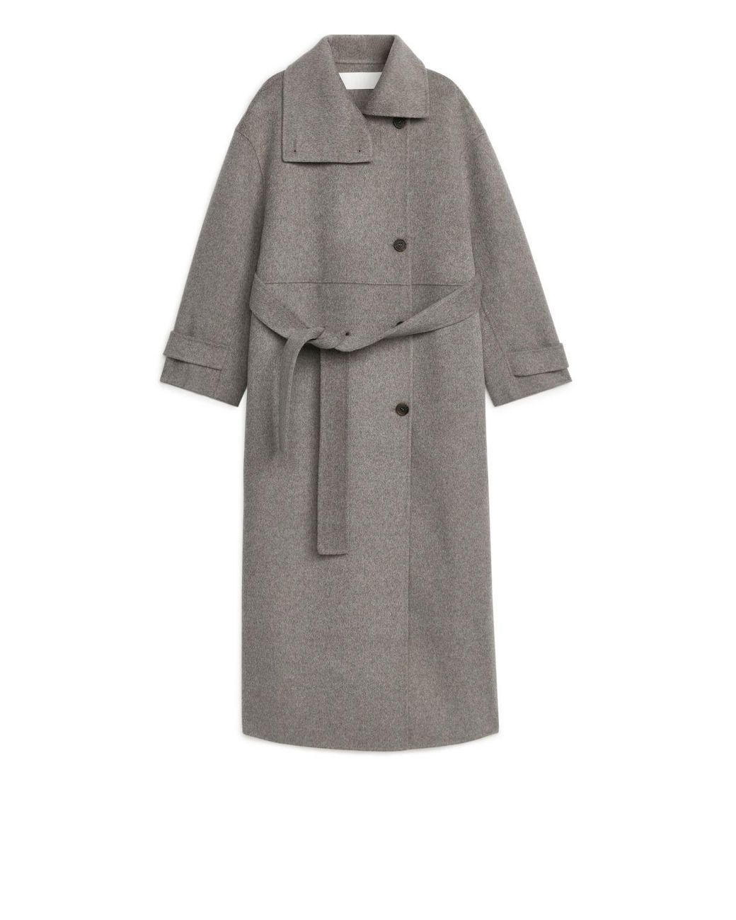 arket oversized double face wool coat