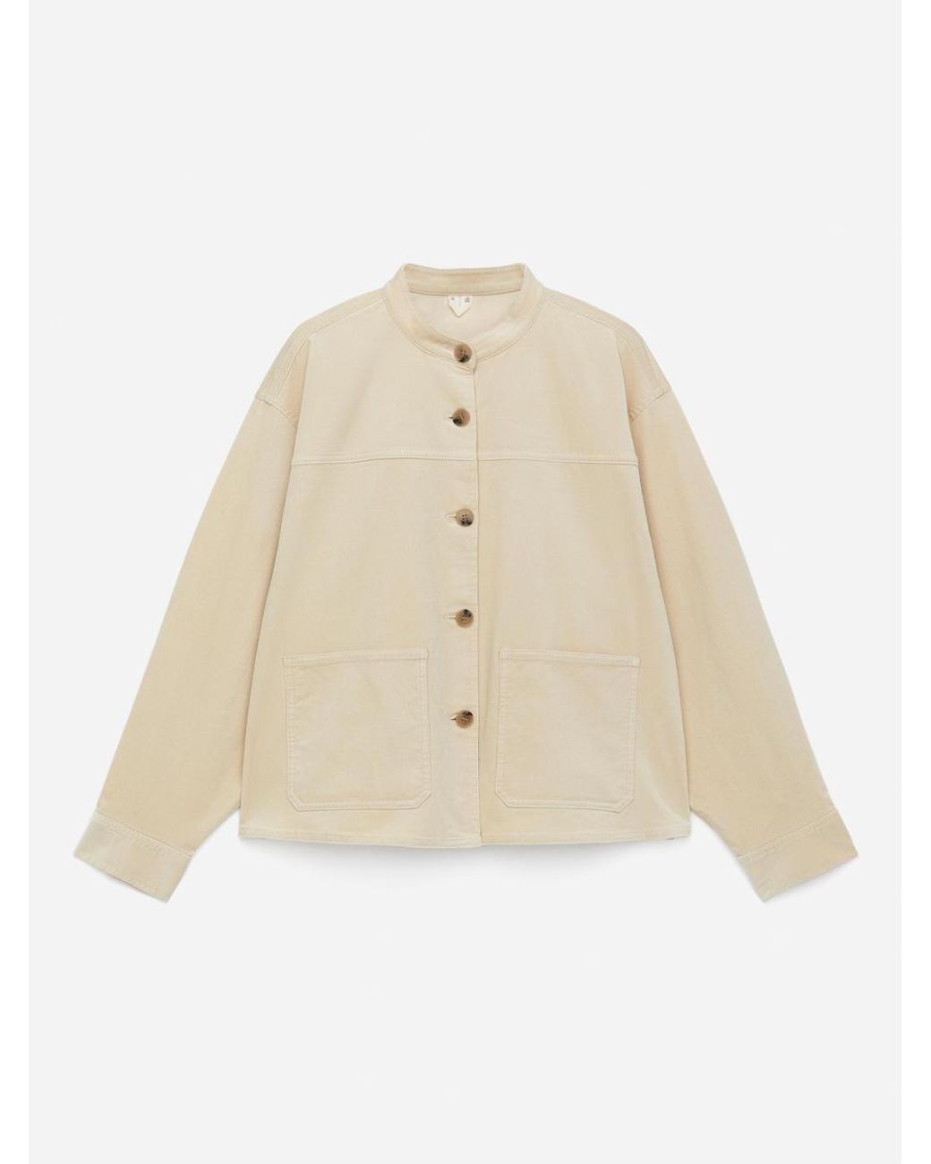 ARKET White Corduroy Overshirt