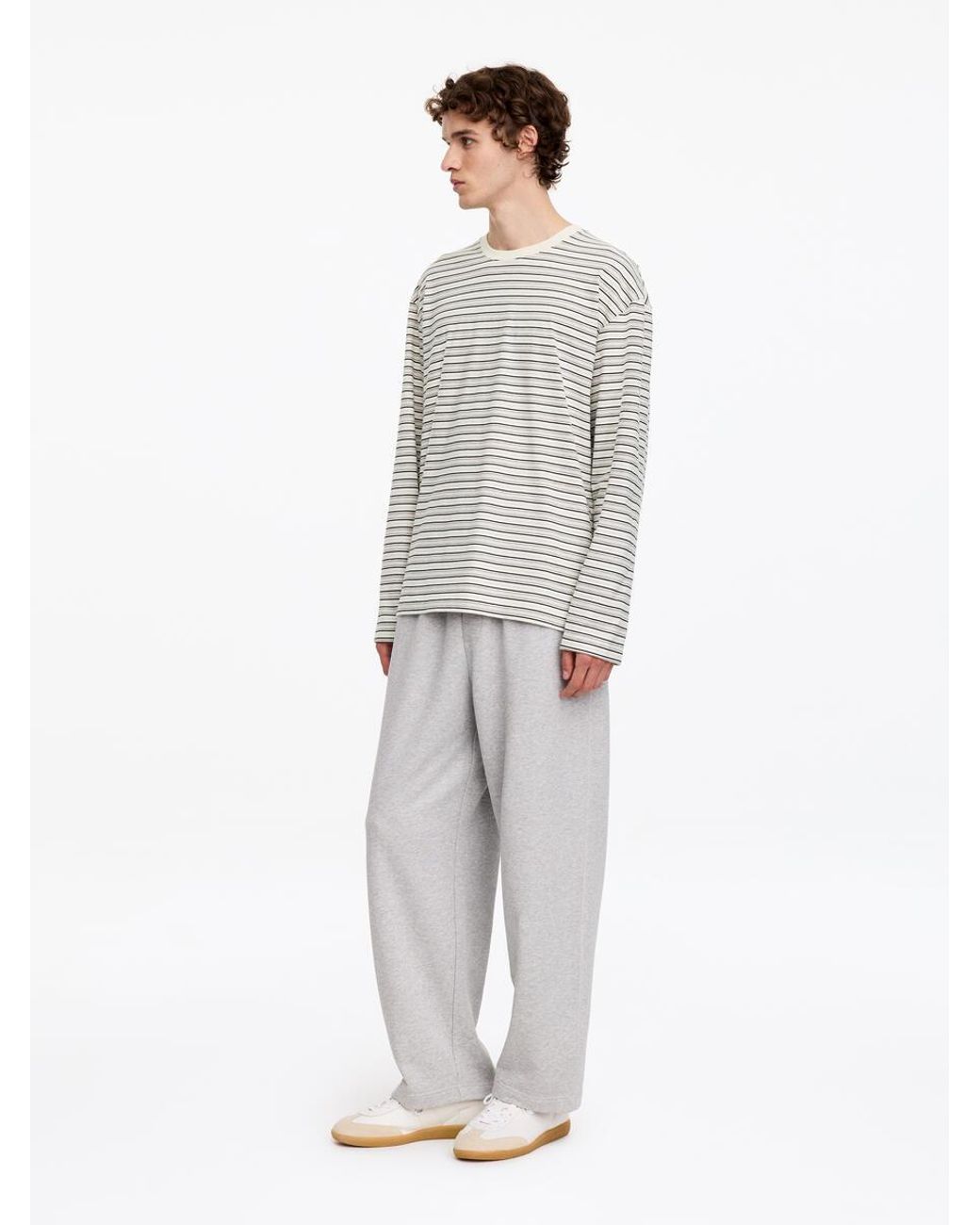 ARKET White Relaxed Long-Sleeve T-Shirt for men