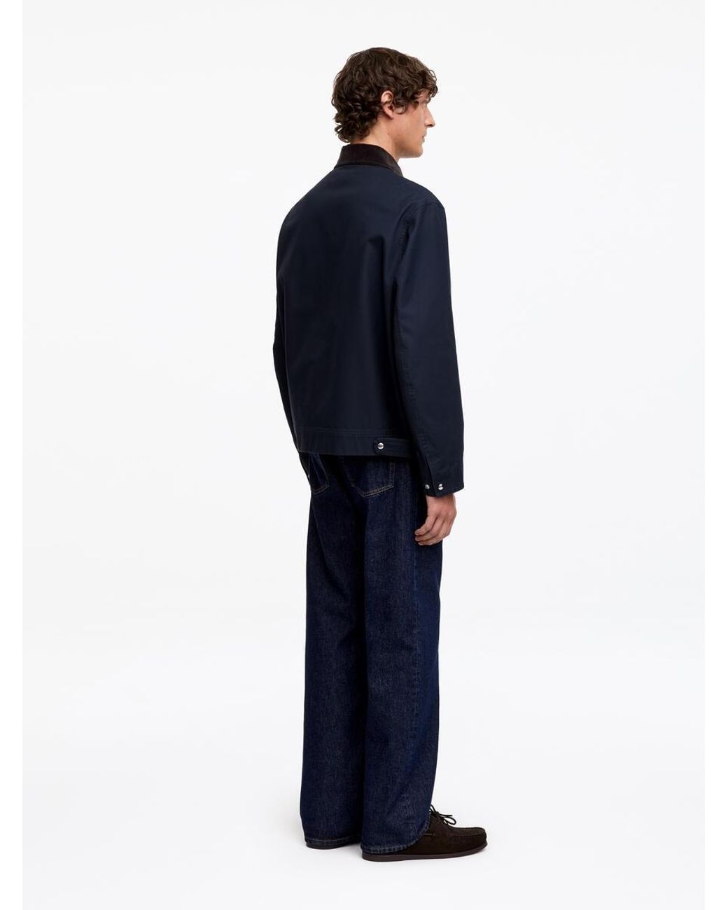 ARKET Blue Cotton Canvas Jacket for men