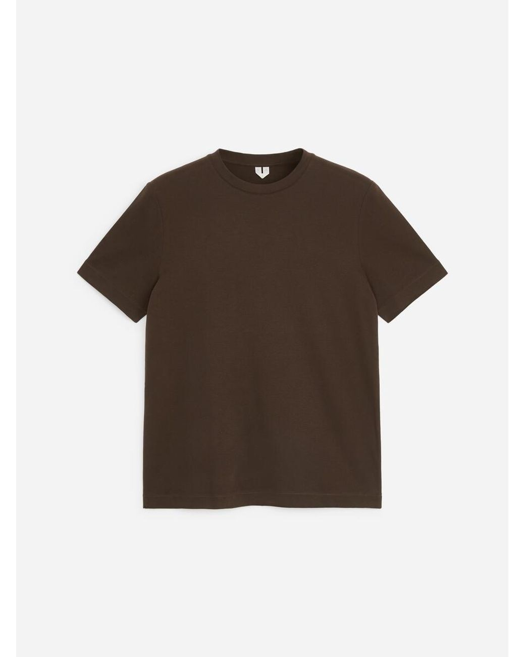 ARKET Brown Regular Interlock T-Shirt for men