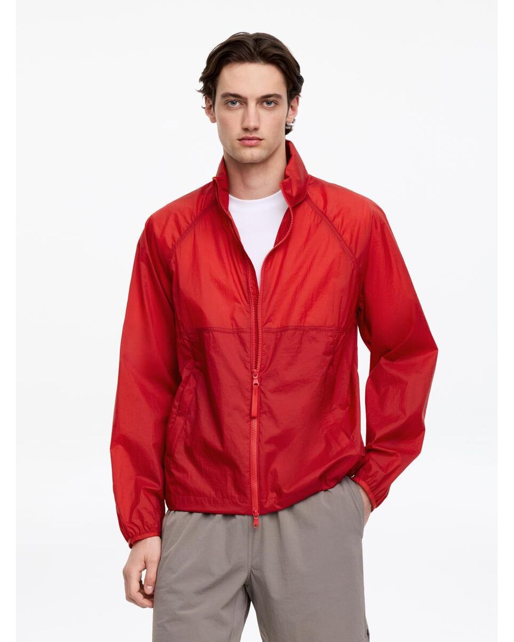 ARKET Red Active Windbreaker for men