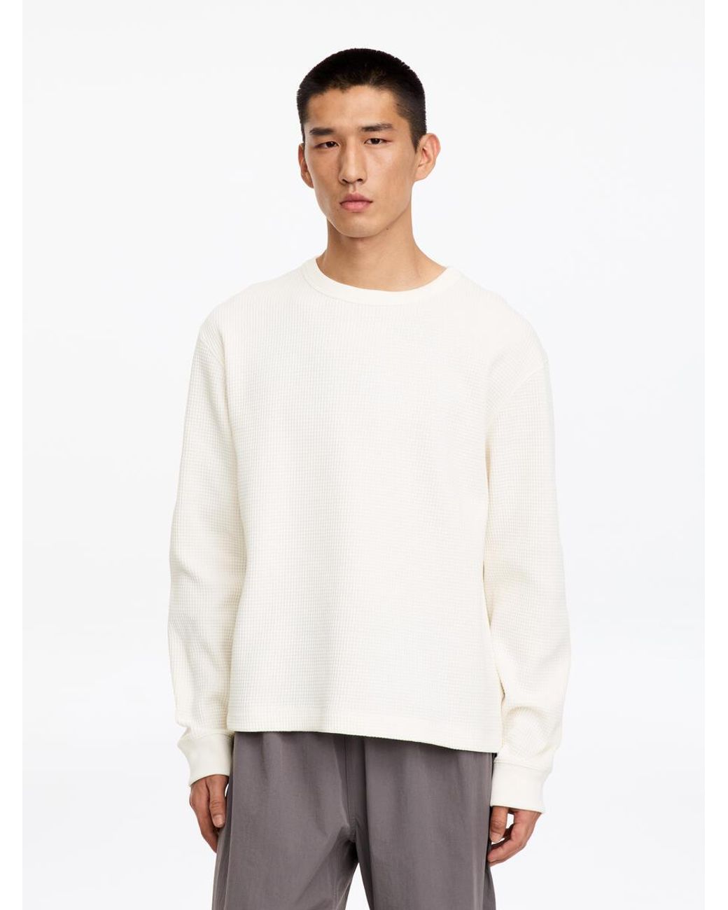 ARKET White Active Waffle Top for men