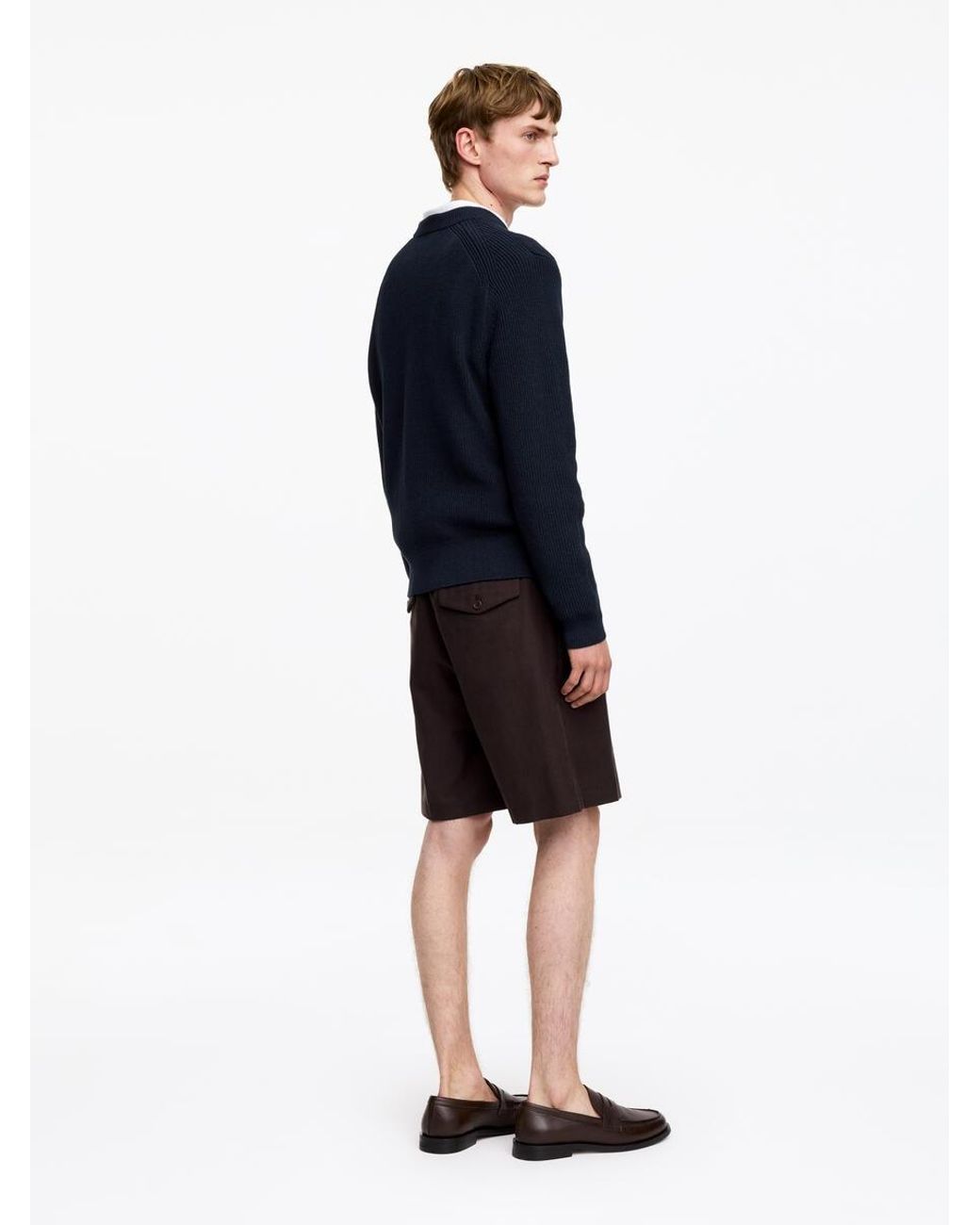 ARKET Blue Cotton Crew Neck Jumper for men