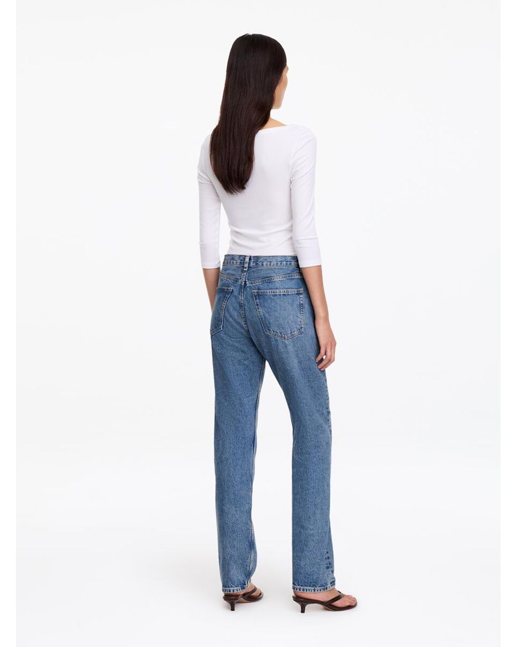 ARKET Blue Snow Straight Jeans