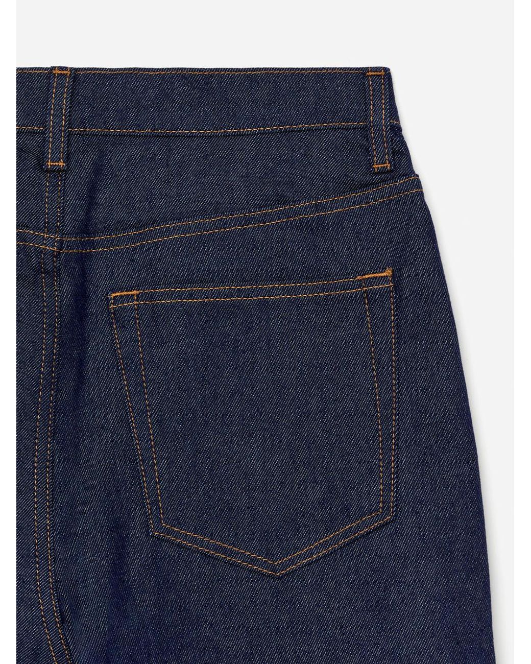 ARKET Blue Jade Cropped Slim Jeans