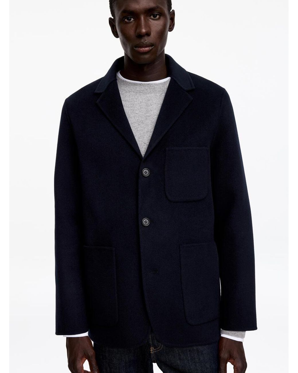 ARKET Blue Wool Doublé Blazer for men