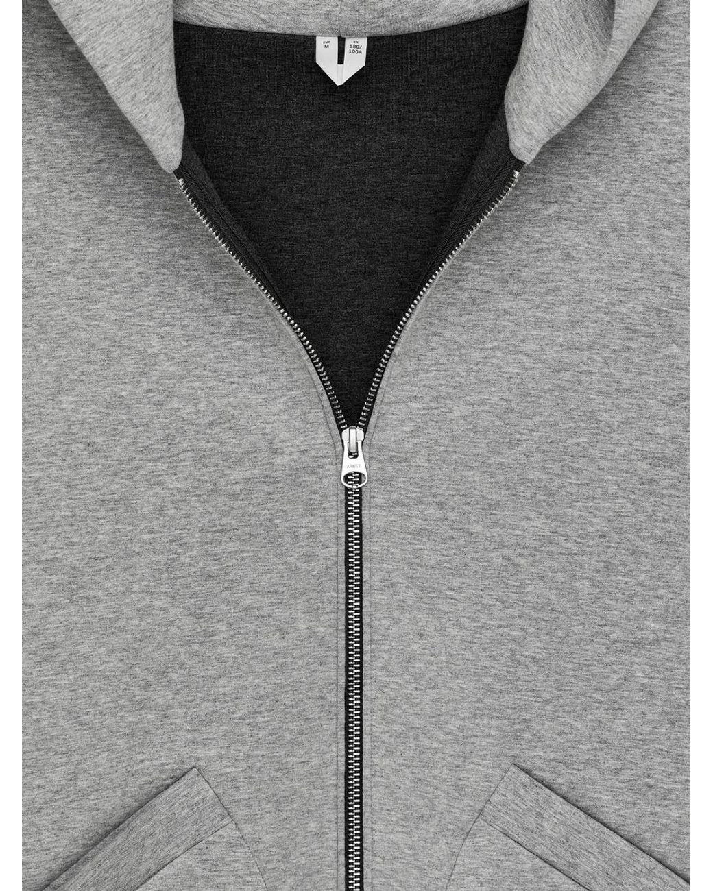 ARKET Blue Scuba Zip Hoodie for men