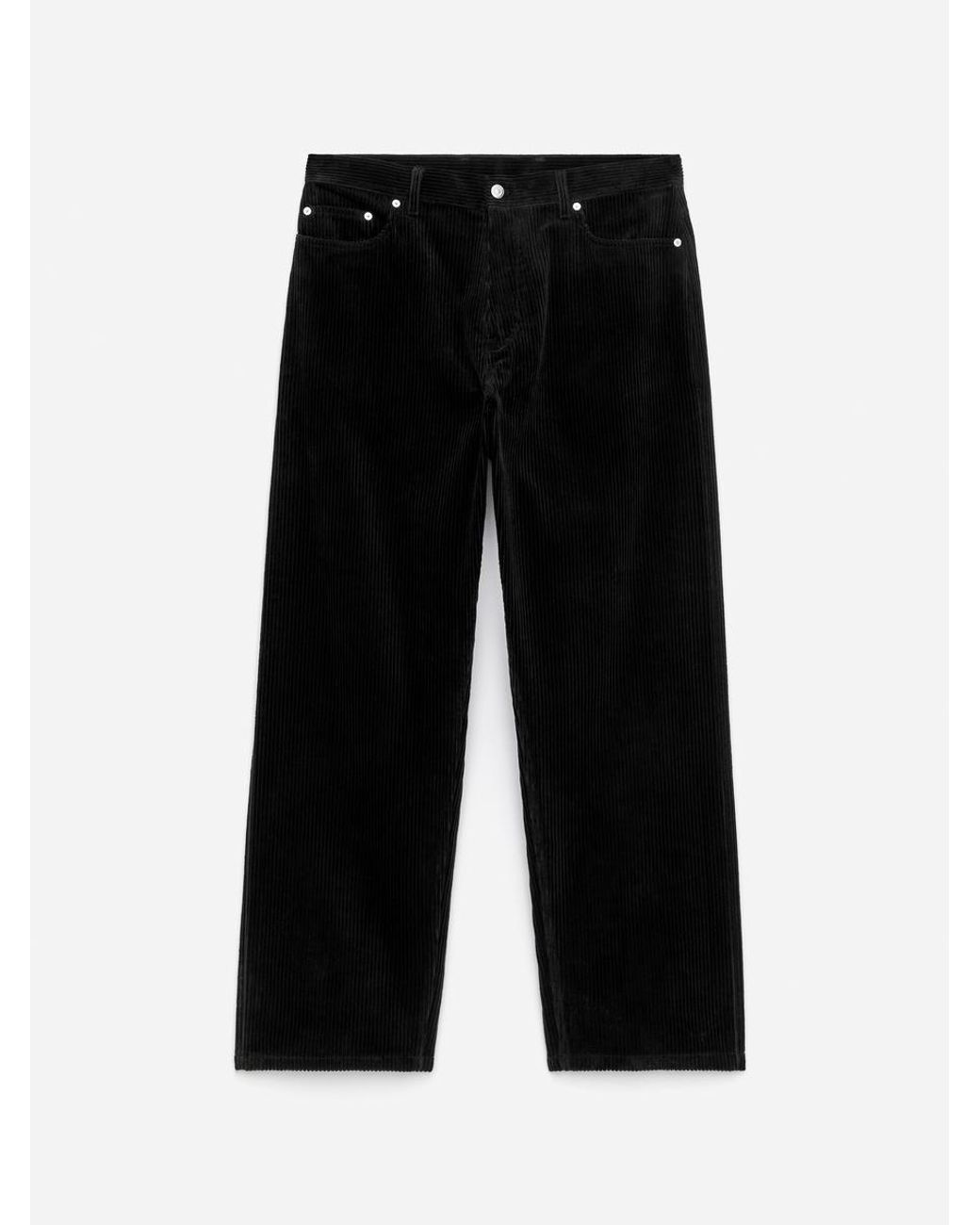ARKET Blue Loose Fit Courduroy Trousers for men