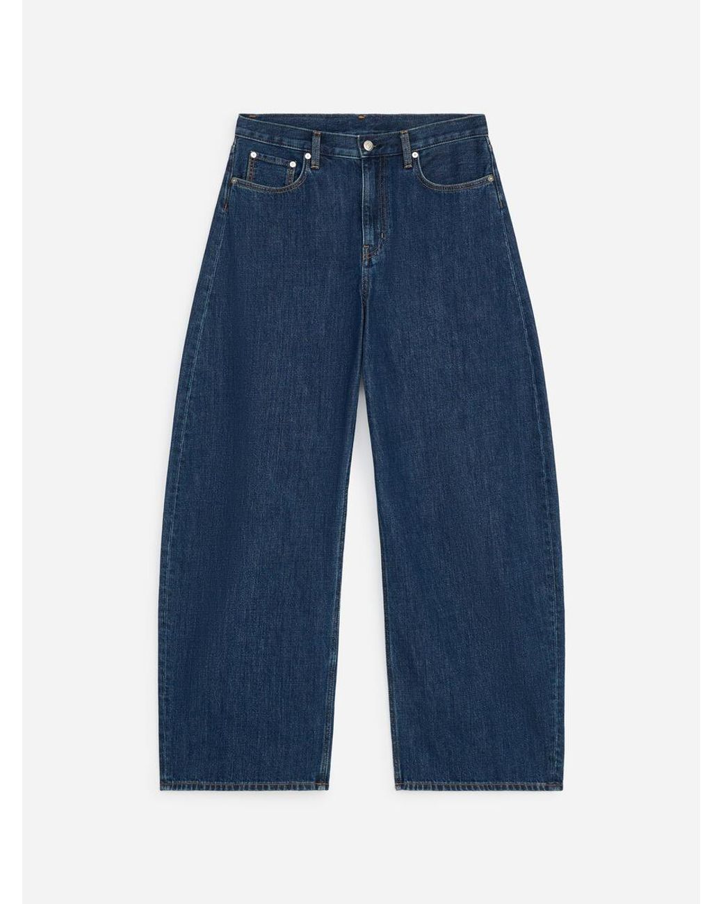 ARKET Blue Peony Barrel Jeans