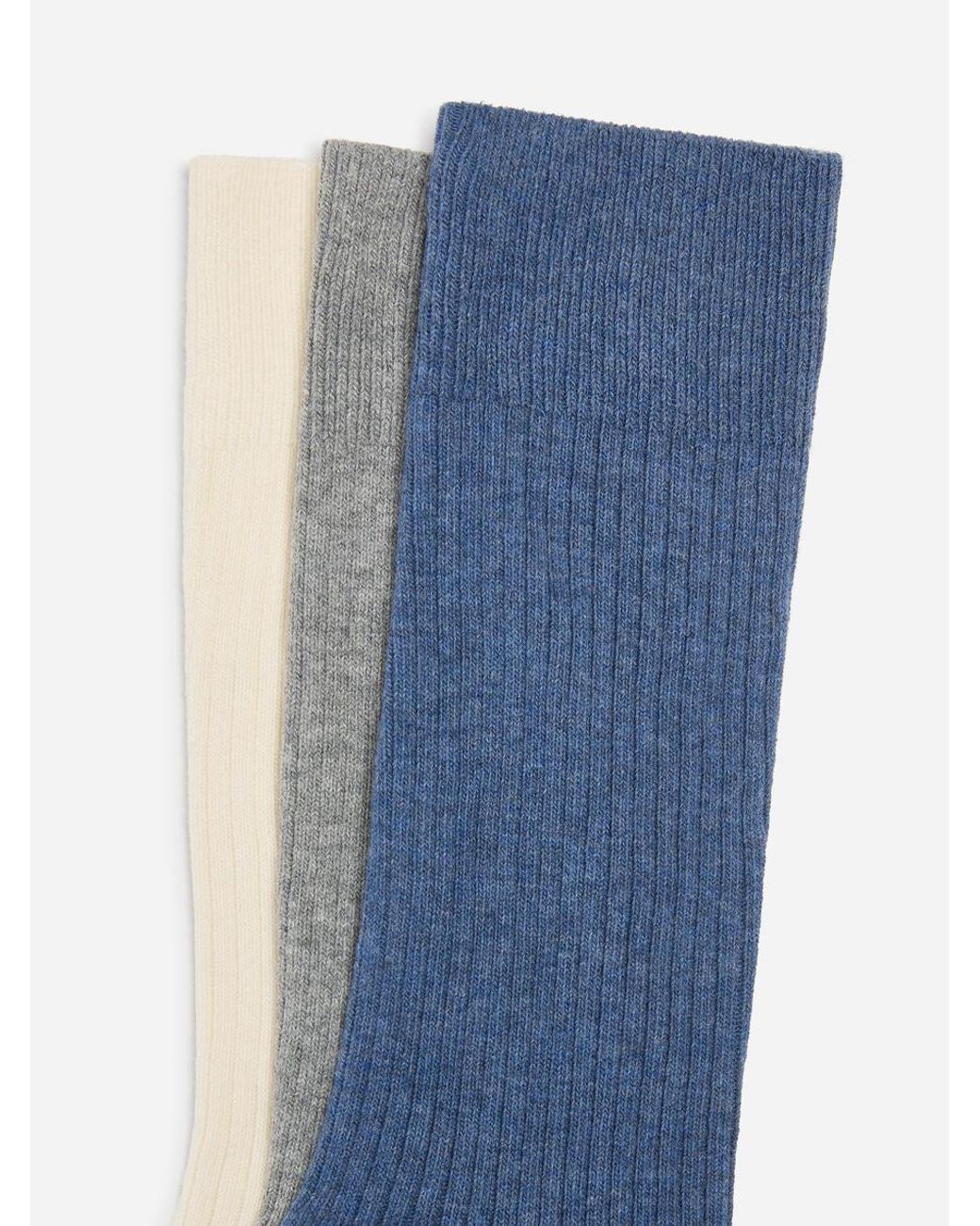 ARKET White Supima Cotton Rib Socks Set Of 3 Pairs for men