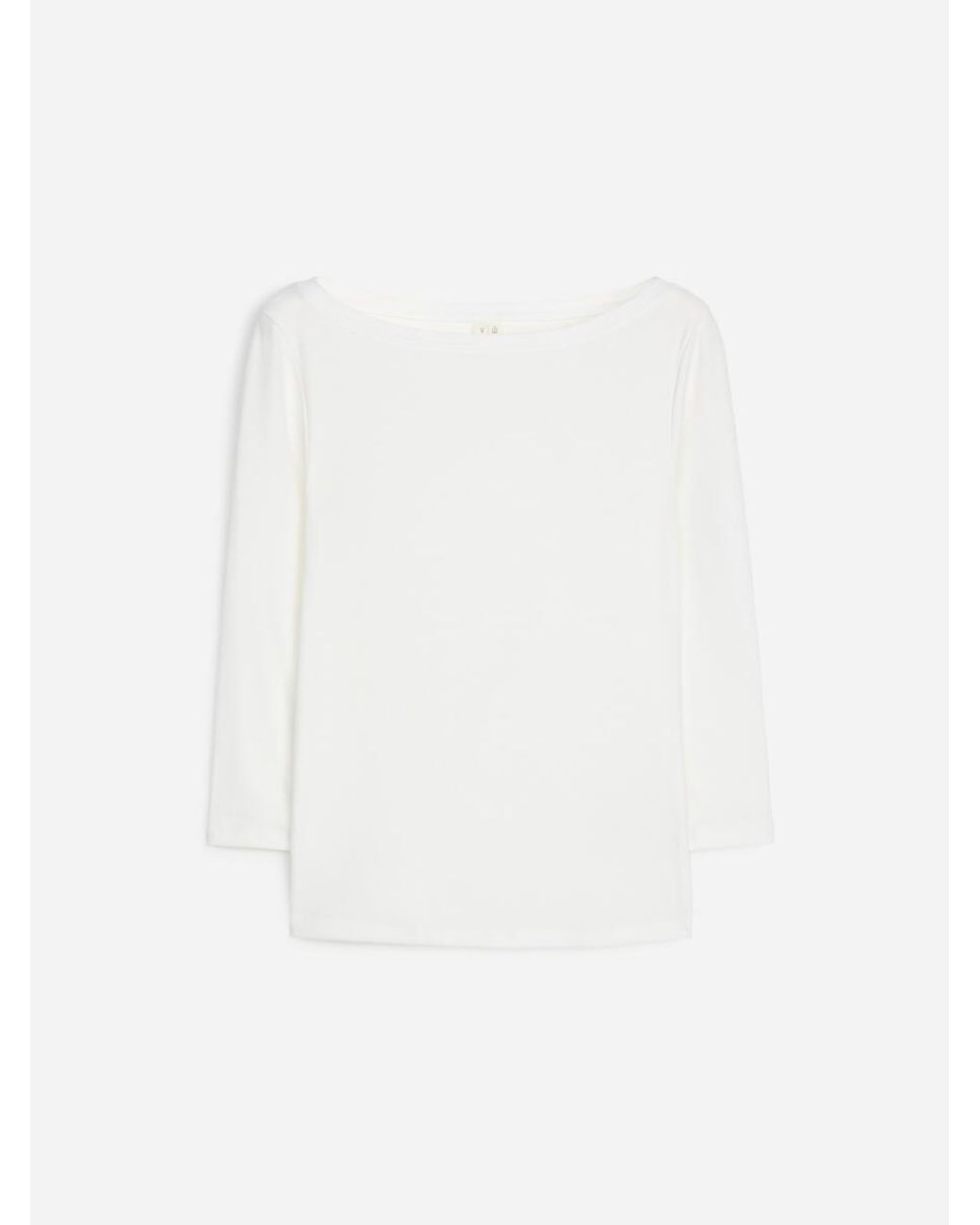 ARKET White Boat-Neck Top