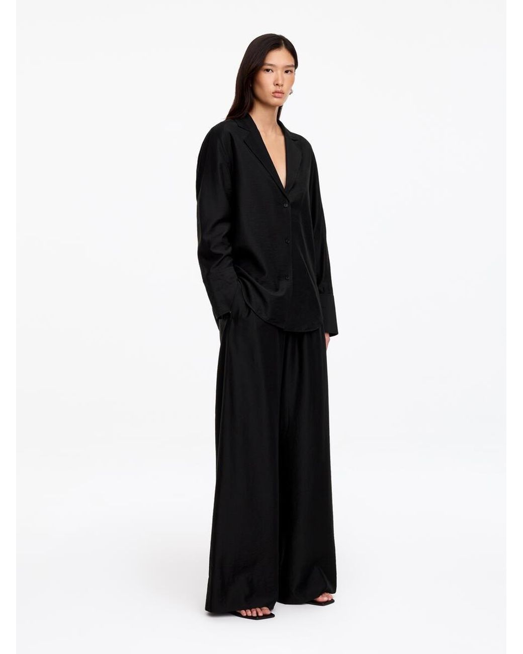 ARKET White Relaxed Trousers