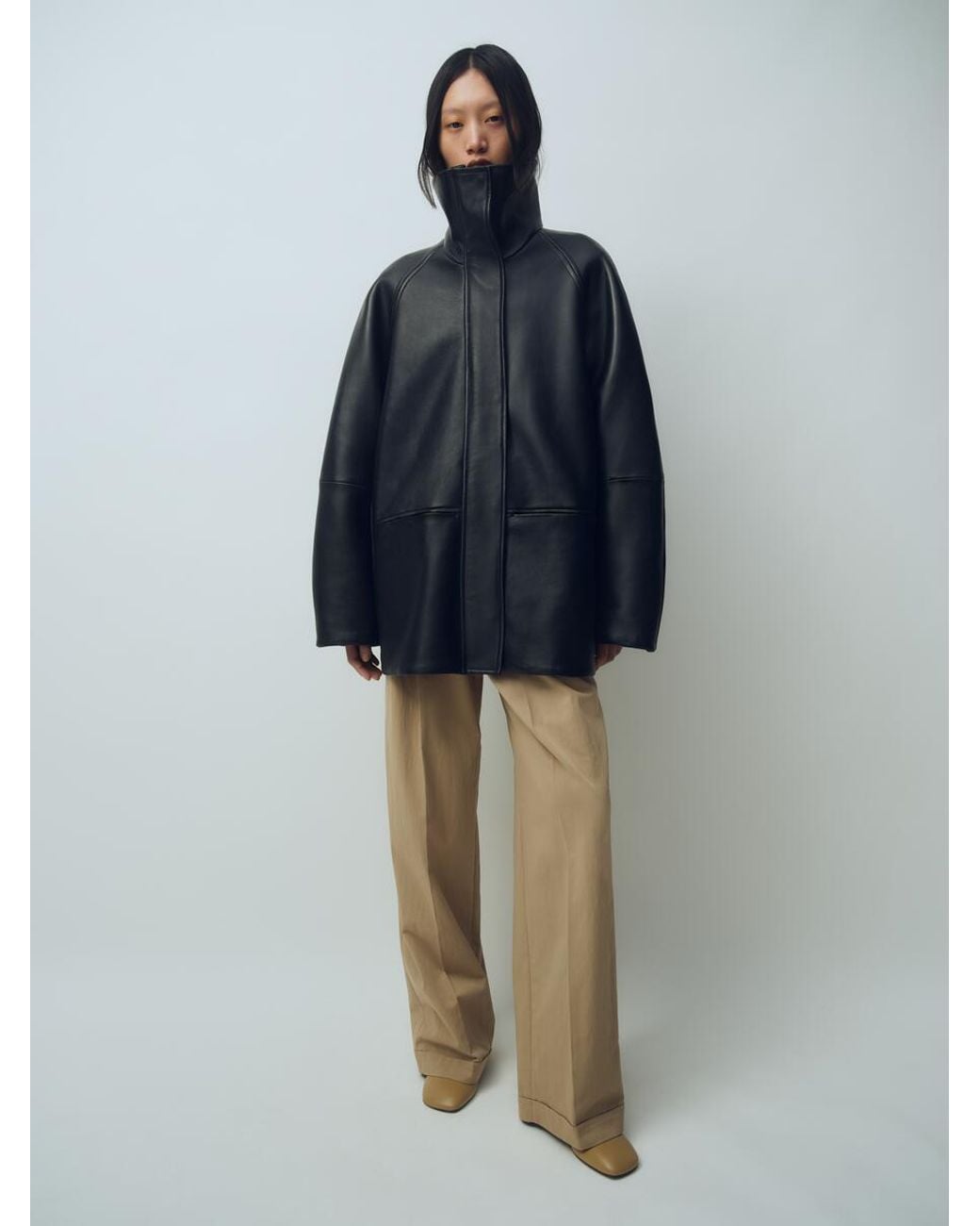 ARKET Blue Slim Tailored Trousers
