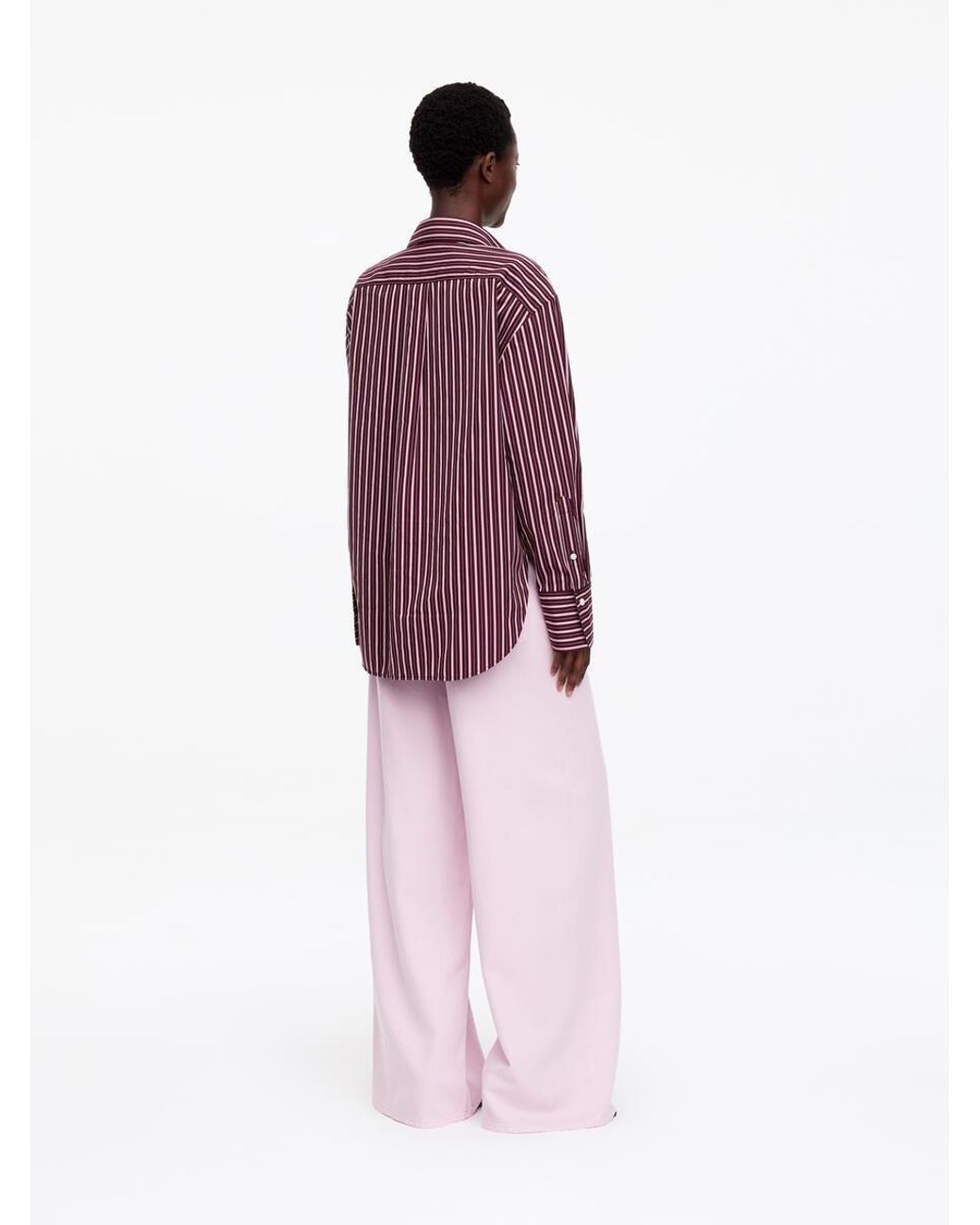 ARKET Purple Relaxed-Fit Poplin Shirt