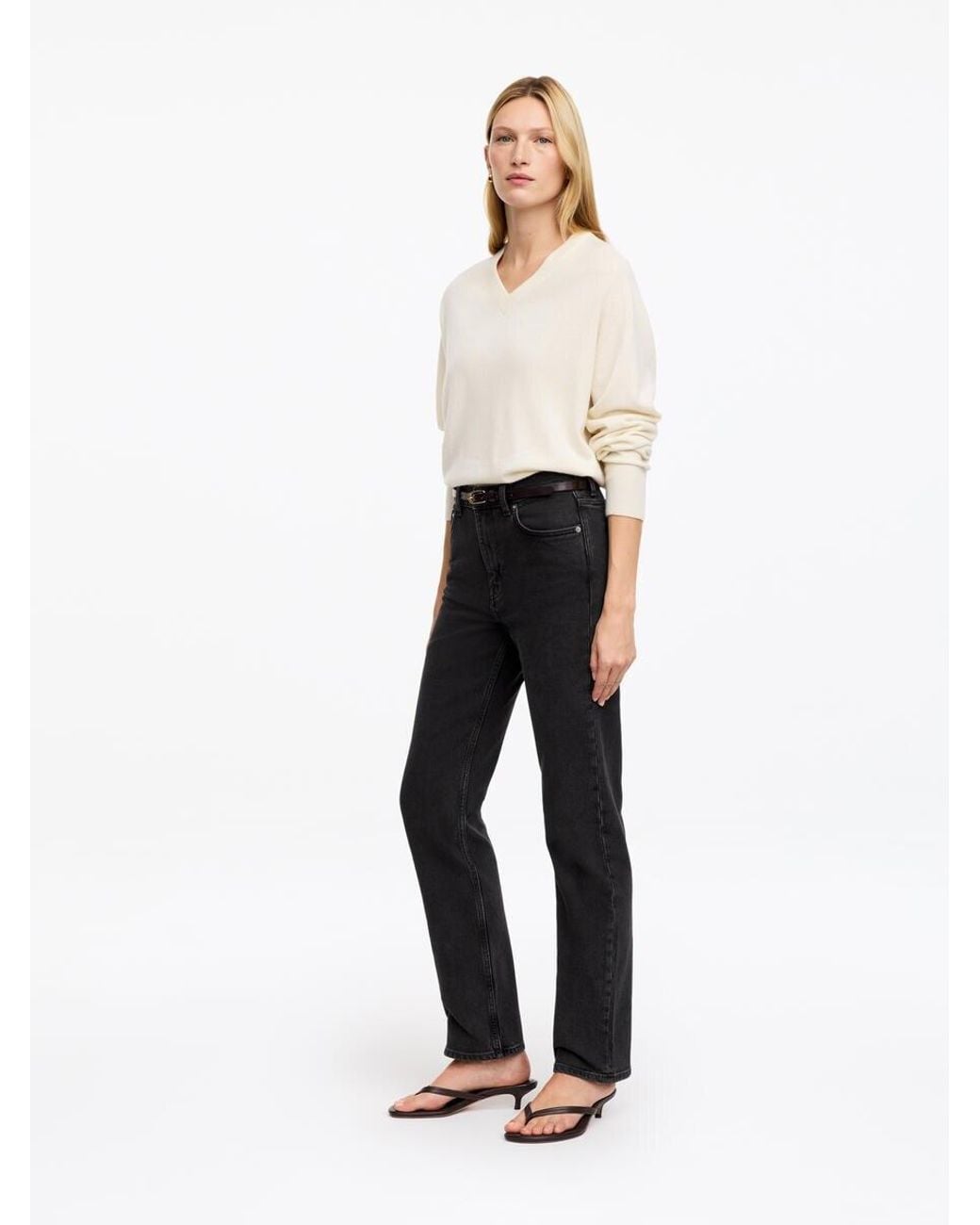 ARKET Black Jade Long Slim Jeans