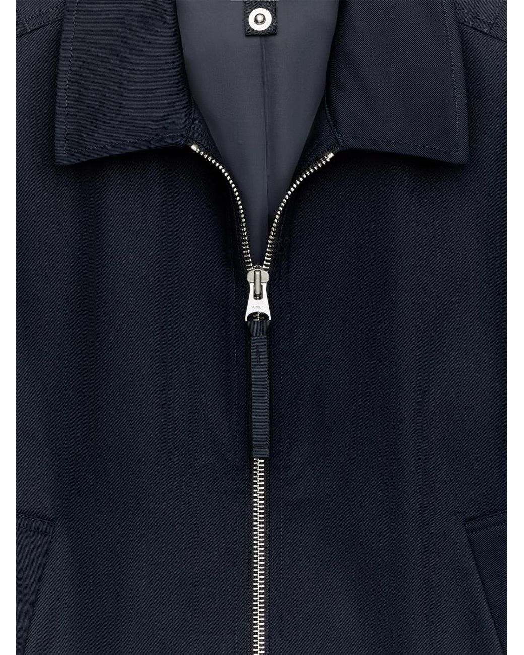 ARKET Blue Drizzler Cotton Jacket for men