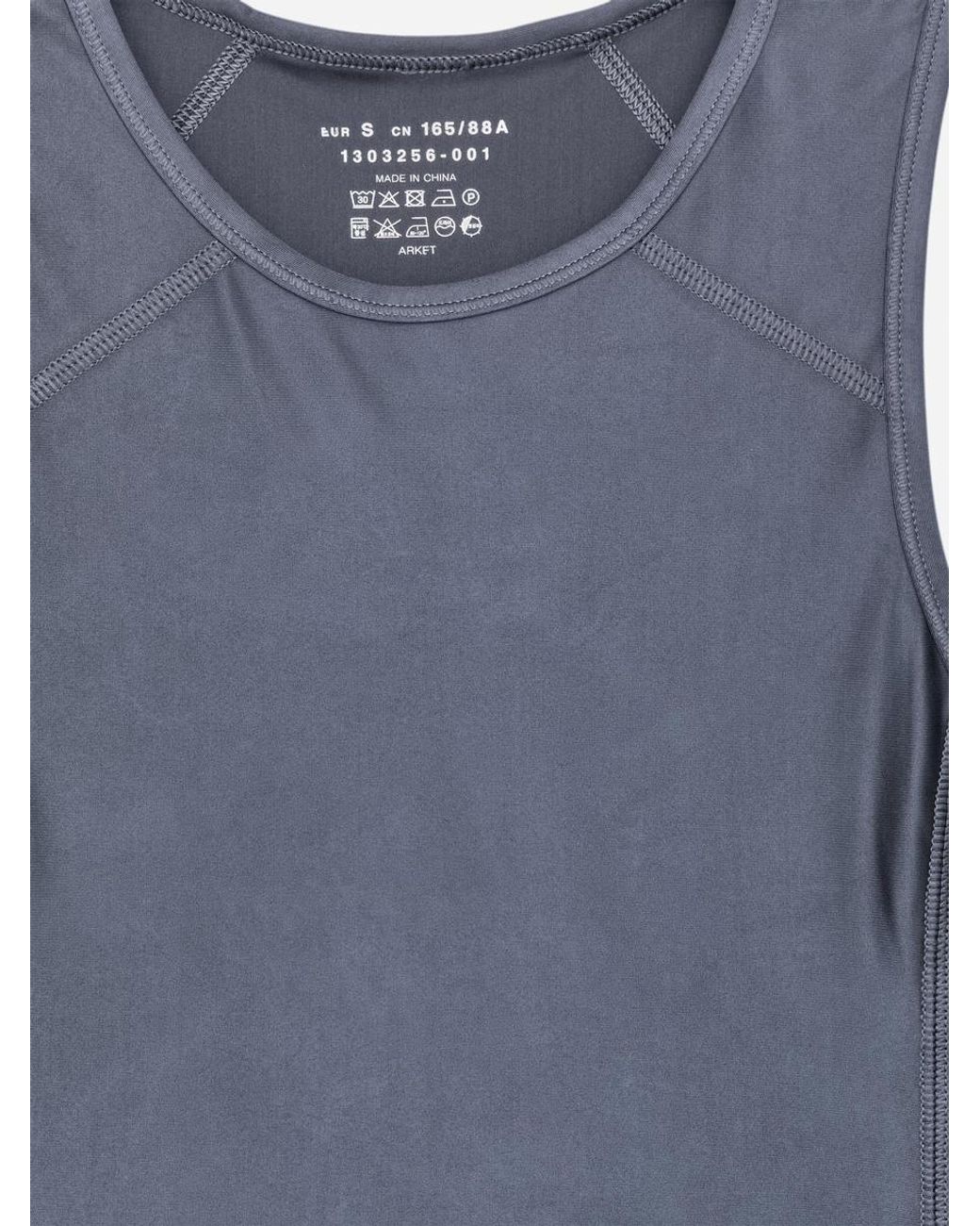 ARKET Blue Shiny Tank Top