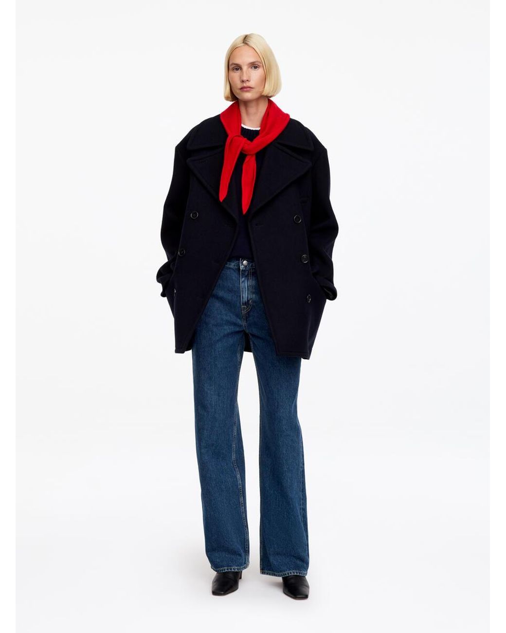 ARKET Blue Coral Wide Jeans