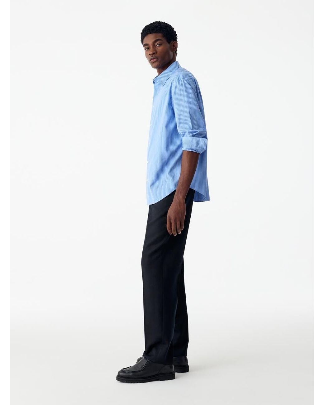ARKET Blue Slim Wool Trousers for men