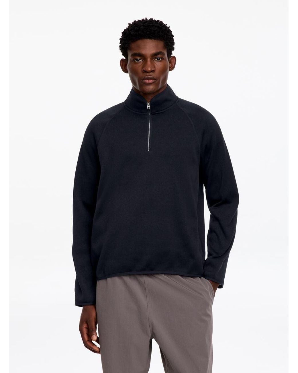 ARKET Blue Active Half-Zip Jumper for men