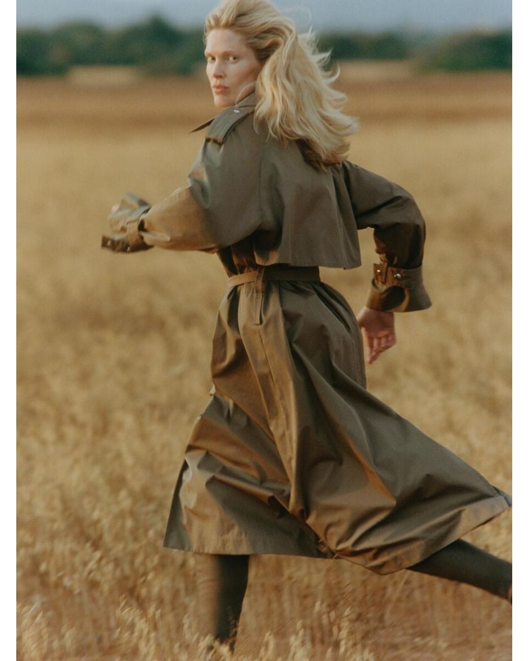 ARKET Brown Stretch Leather Over-The-Knee Boots