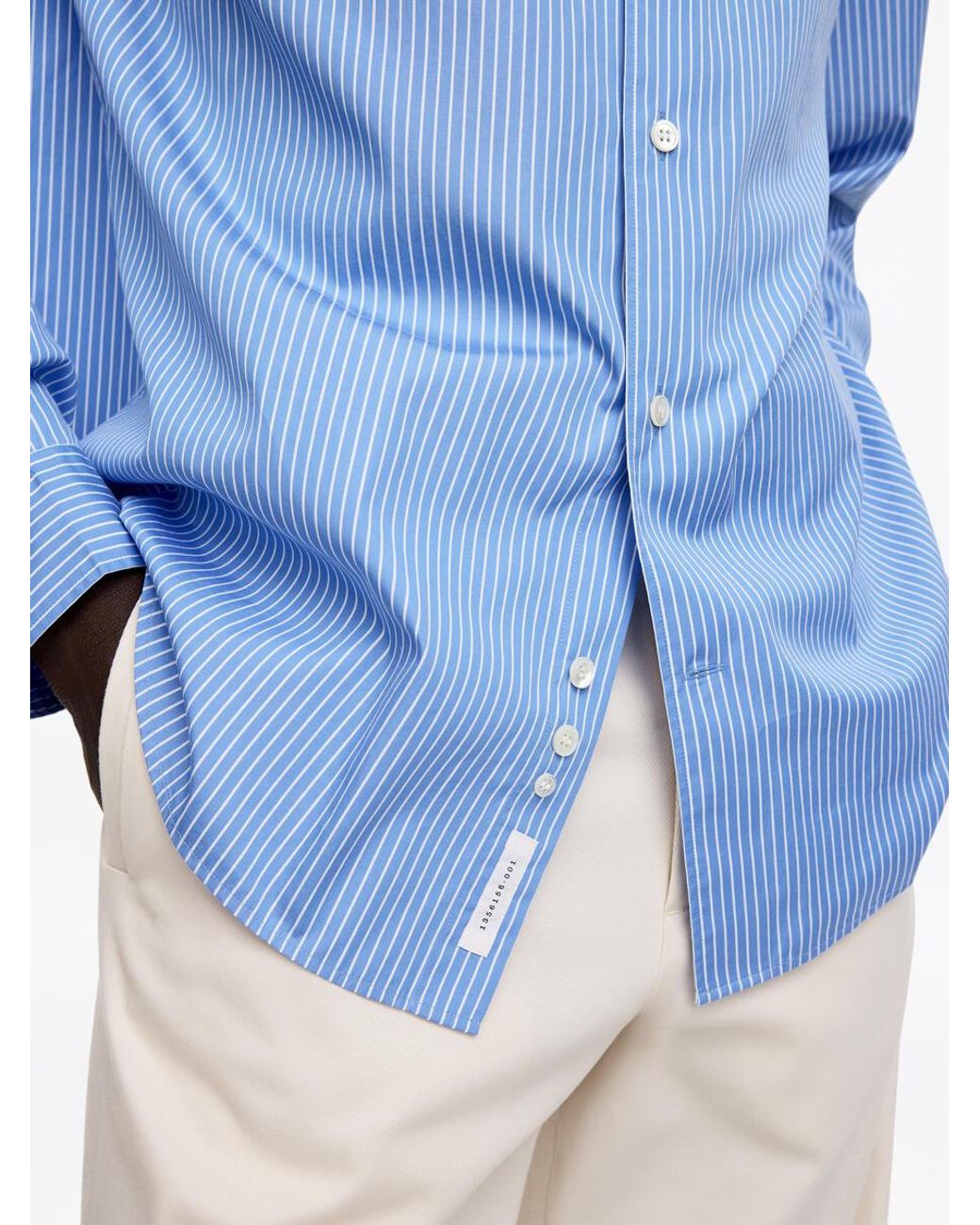 ARKET Blue Poplin Dress Shirt for men