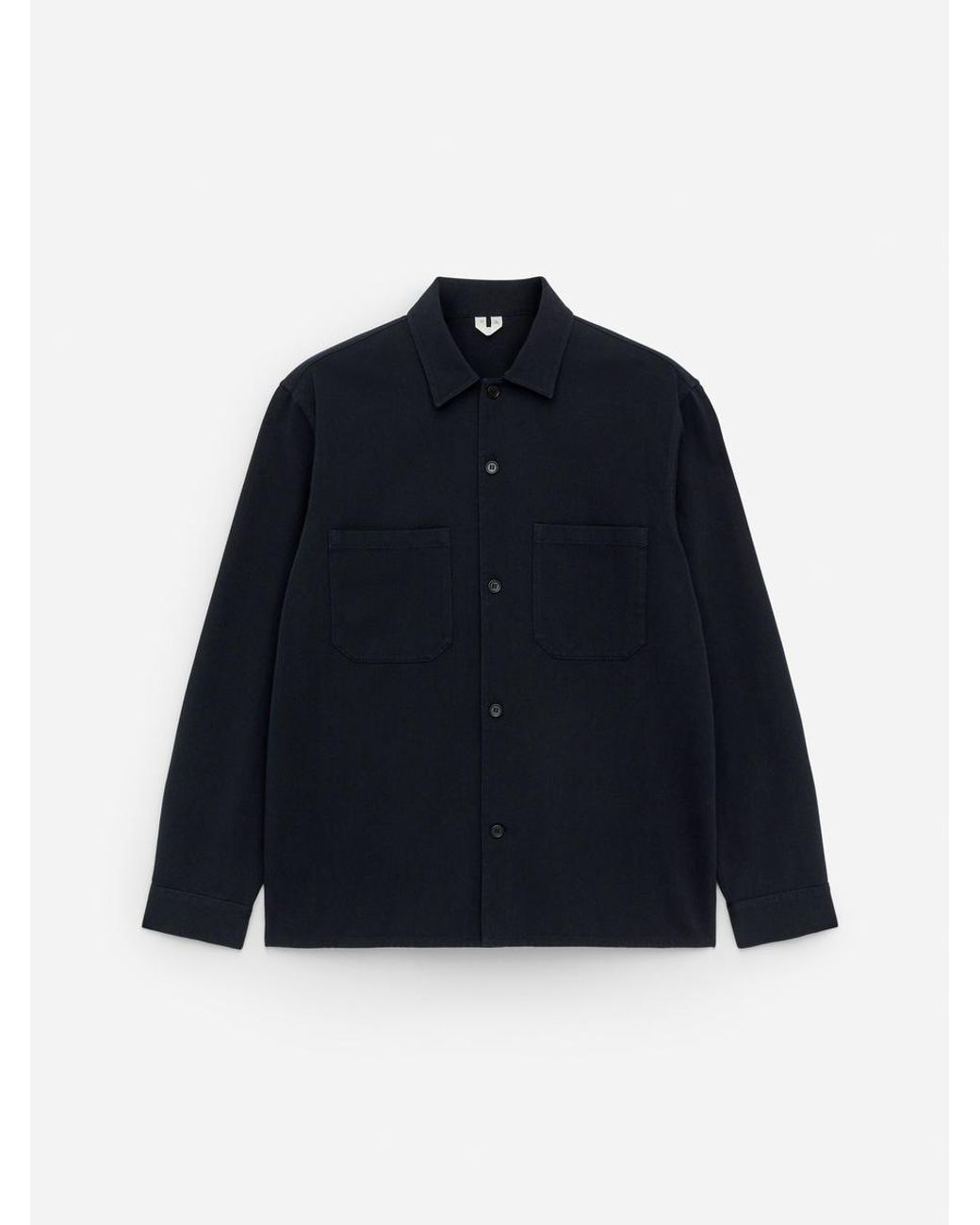 ARKET Blue Cotton Twill Overshirt for men