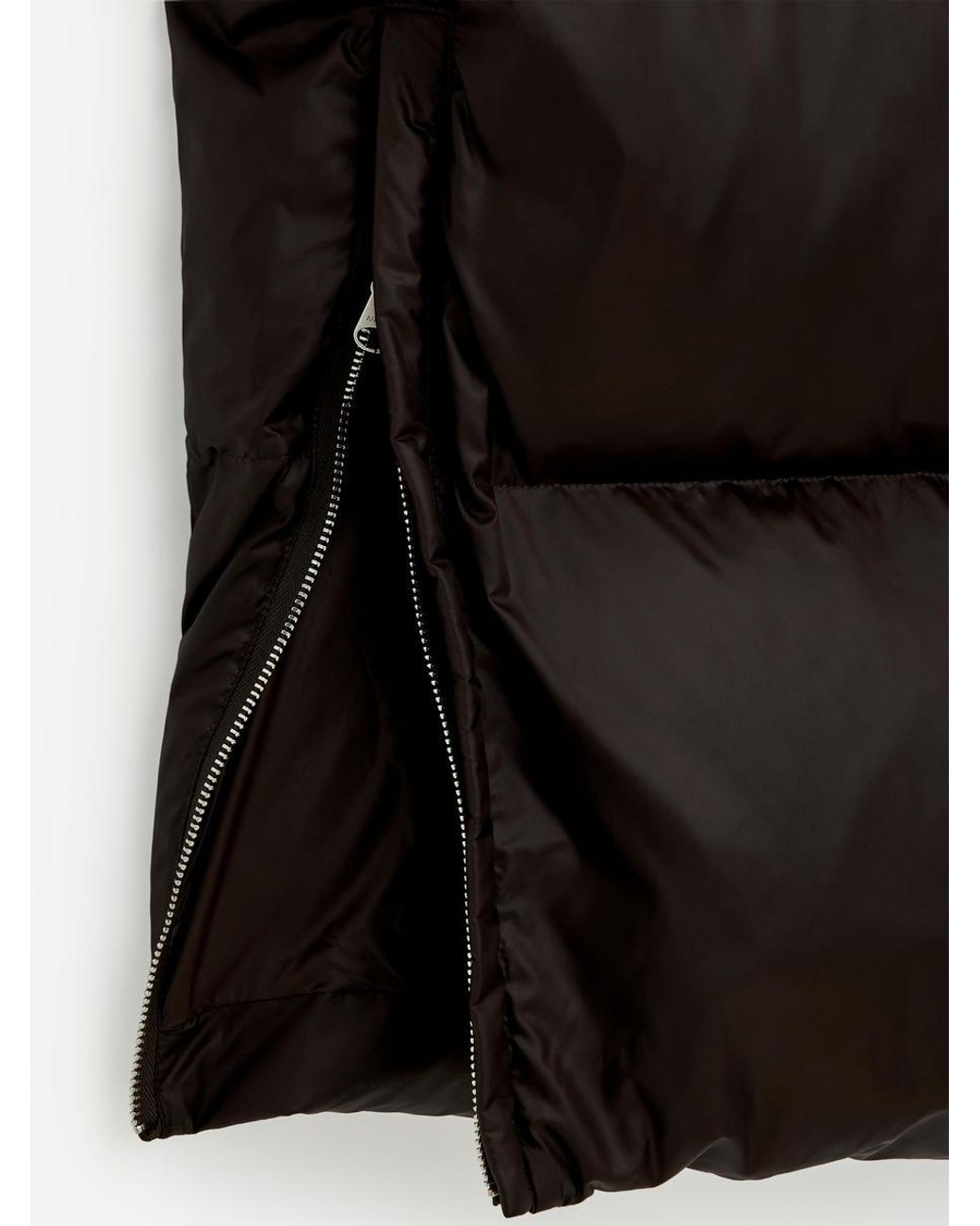 ARKET Black Upcycled Down Long Coat