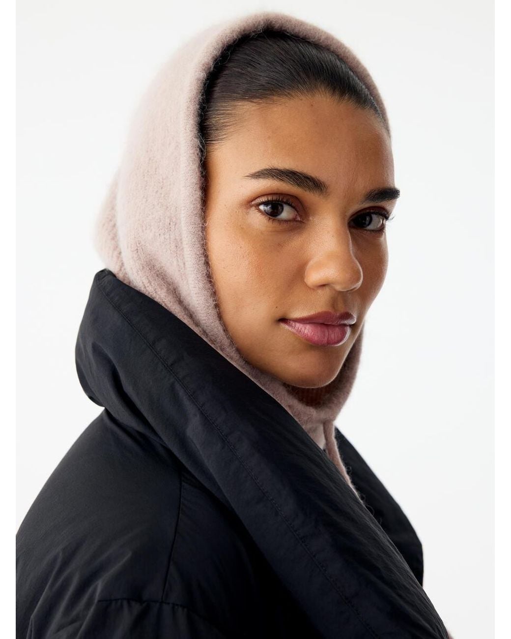 ARKET Blue Alpaca-Wool Blend Hood