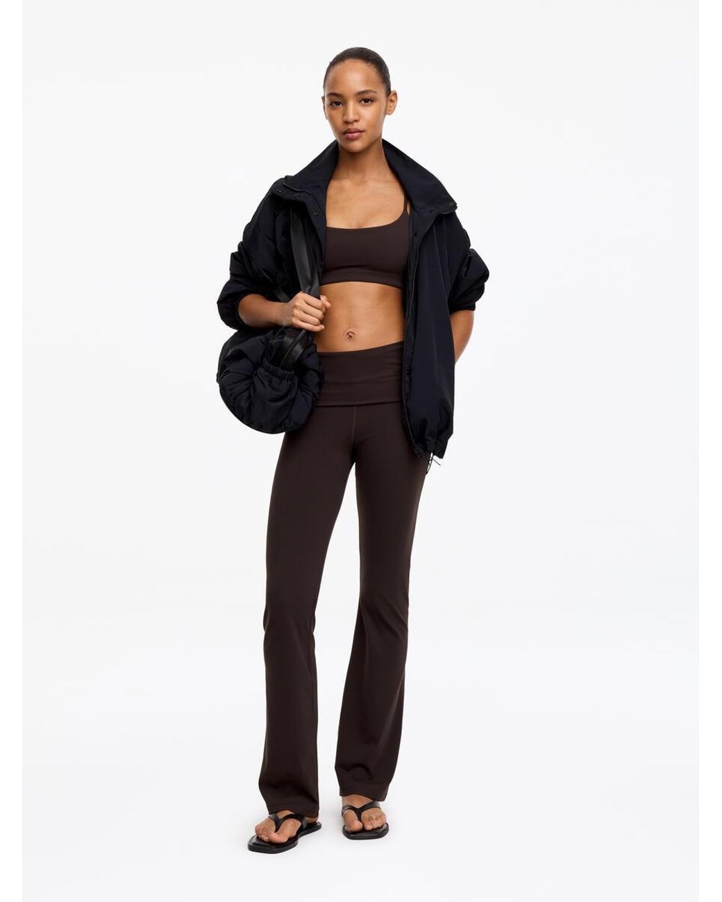 ARKET Black Flared Leggings