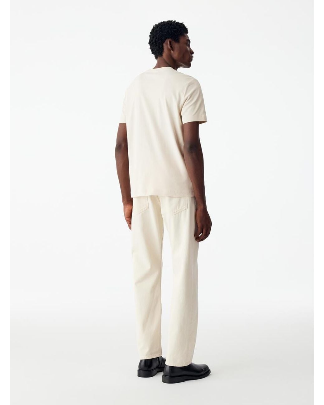ARKET Natural Regular Interlock T-Shirt for men