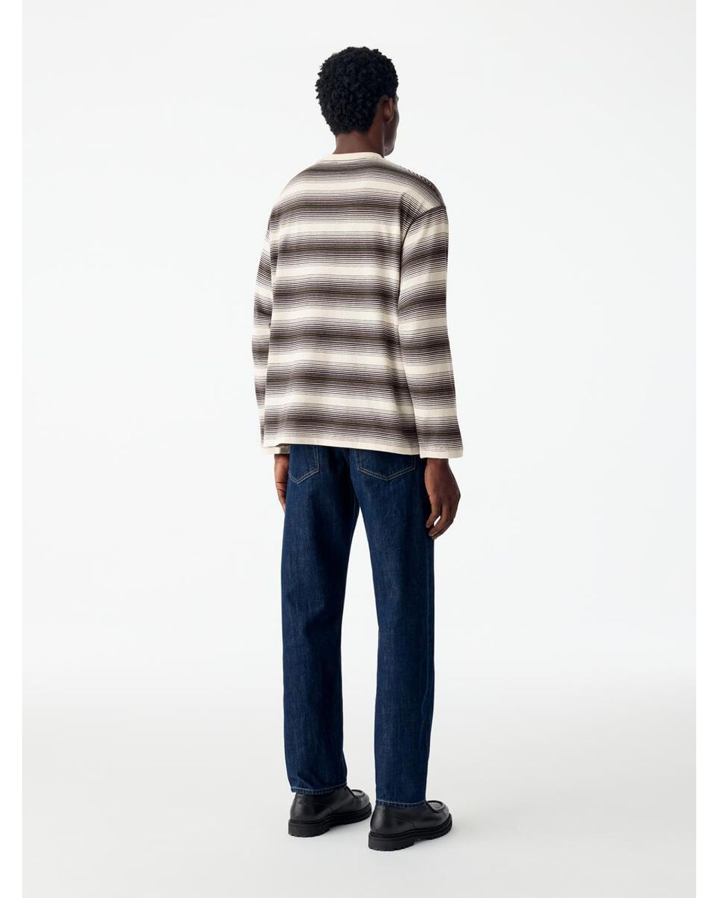ARKET Gray Relaxed Long-Sleeve T-Shirt for men