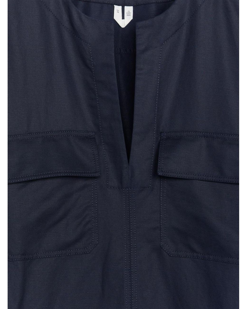 ARKET Blue Linen-Lyocell Dress