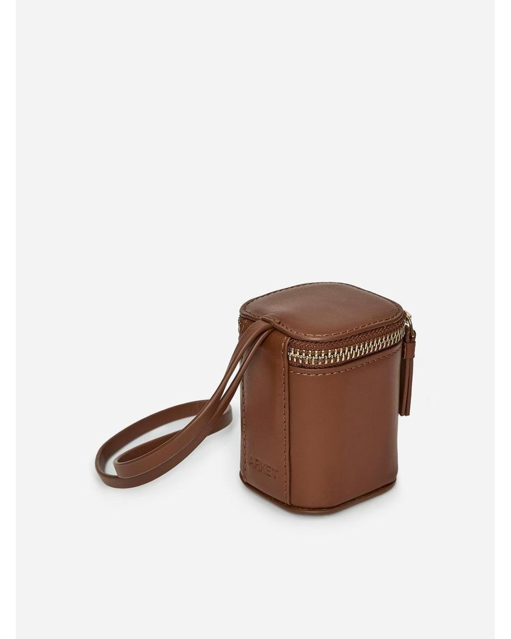 ARKET Brown Leather Vanity Case Charm