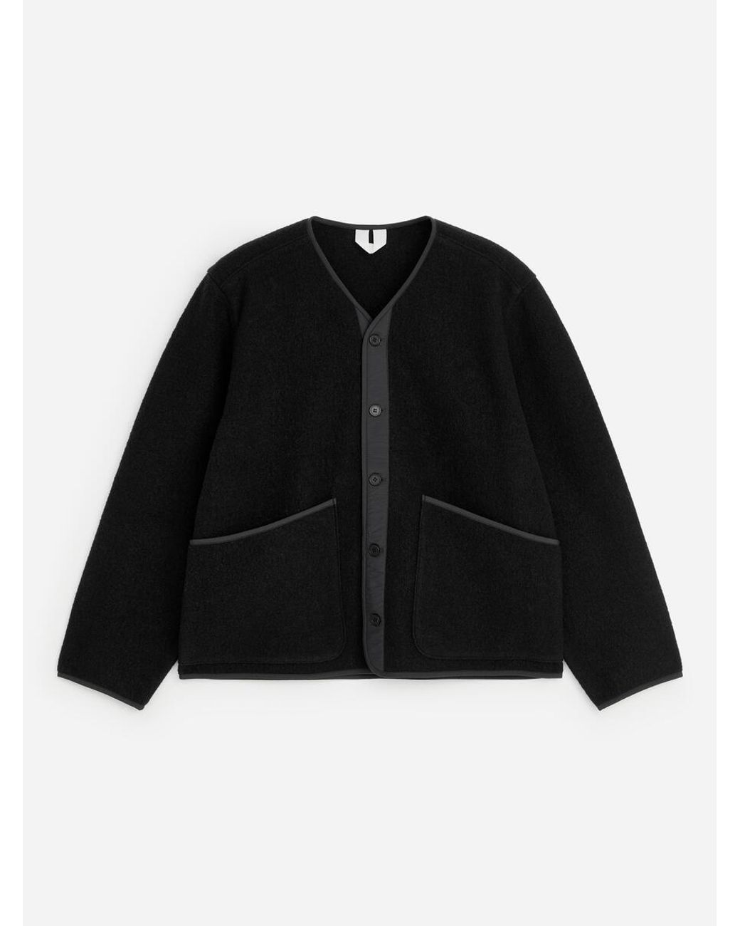 ARKET Black Wool Liner Jacket for men