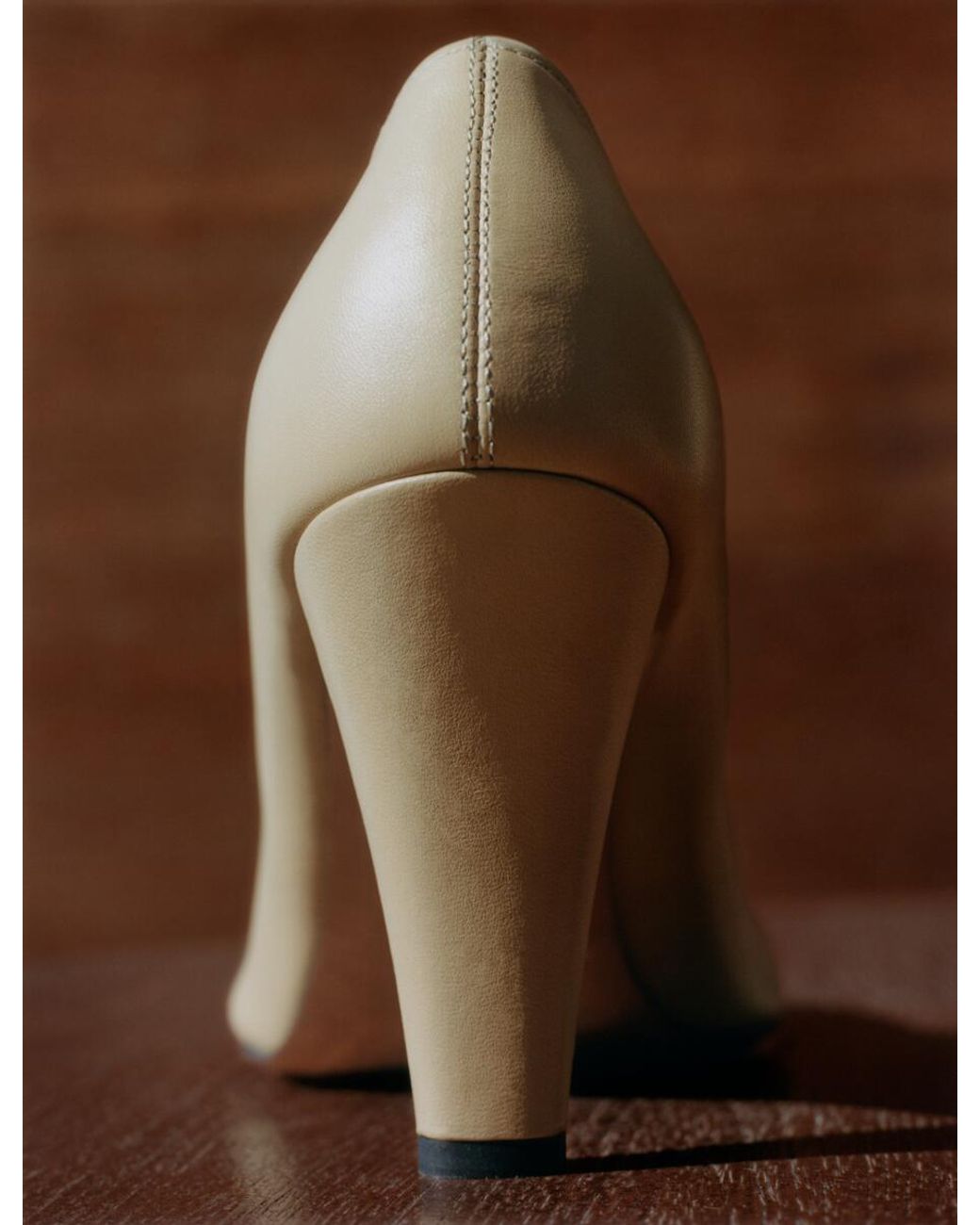 ARKET Black Square-Toe Leather Pumps