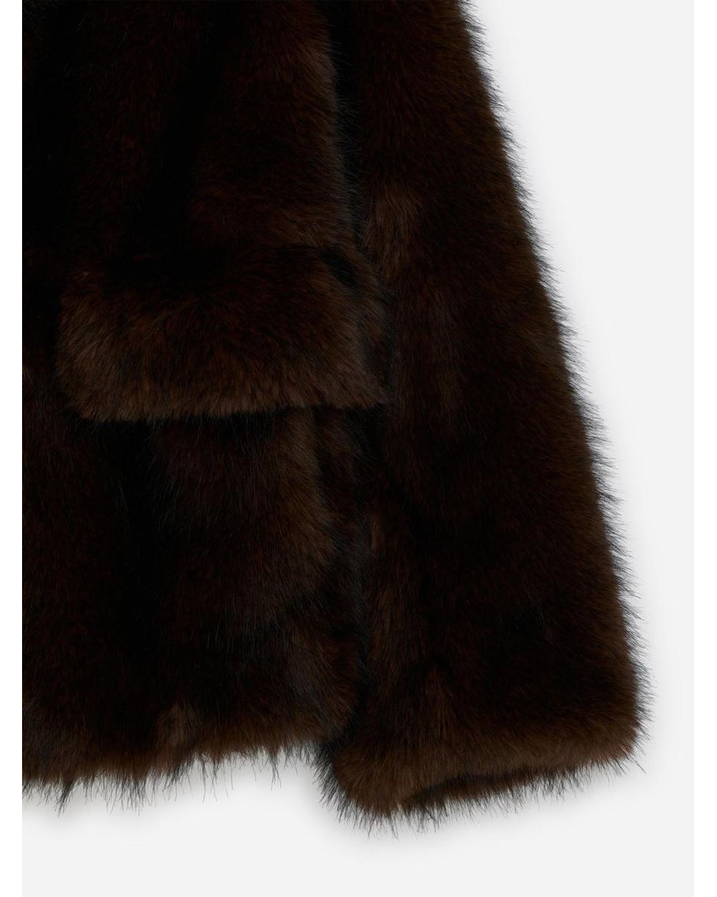 ARKET Black Faux Fur Jacket