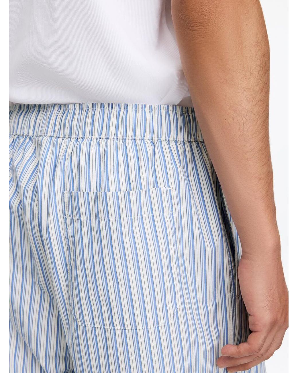 ARKET Blue Striped Pyjama Trousers for men