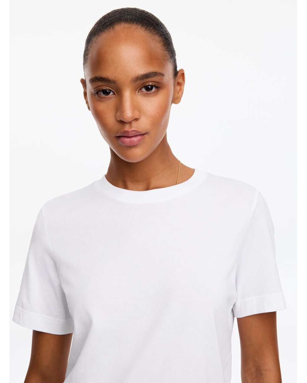 ARKET White Signature Short-Sleeve T-Shirt