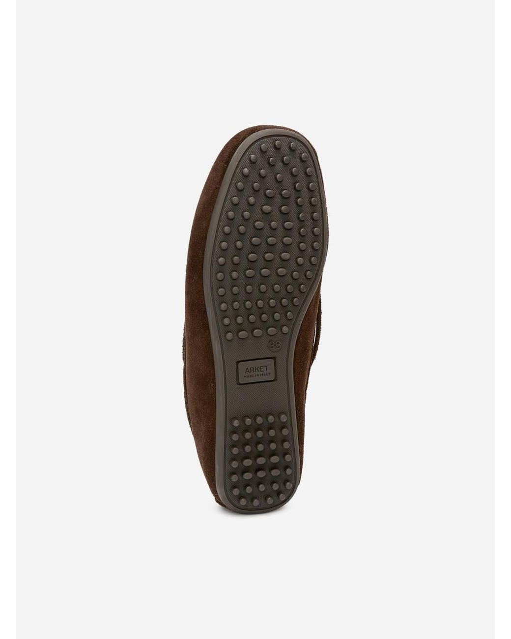 ARKET White Suede Boat Shoes