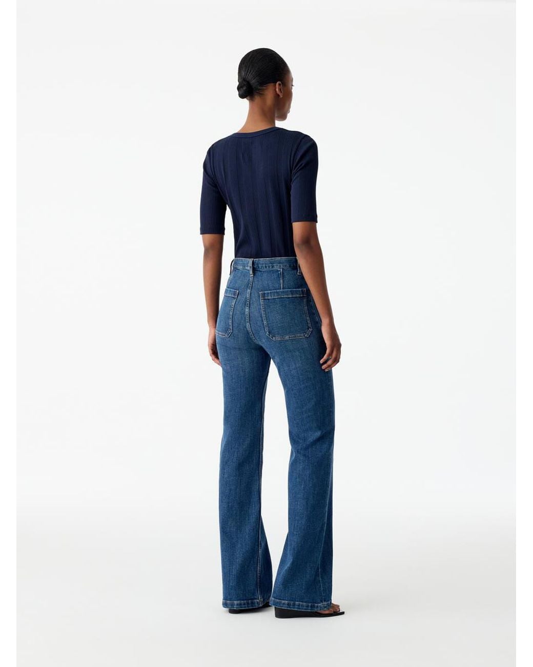 ARKET Blue Spruce Flared Jeans