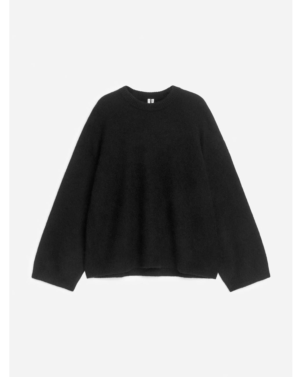 ARKET Black Alpaca-Wool Blend Jumper