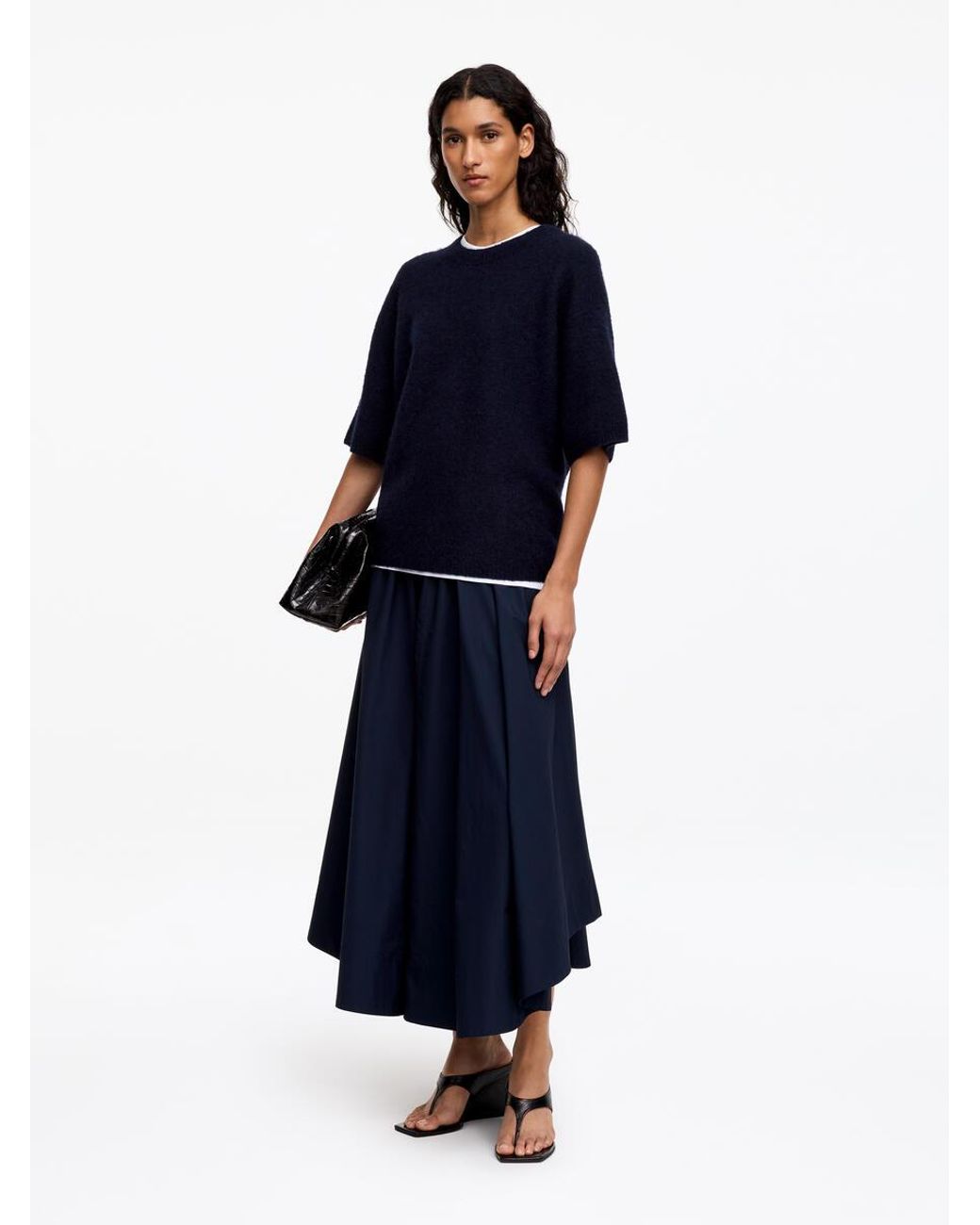 ARKET Blue Alpaca-Wool Blend Jumper