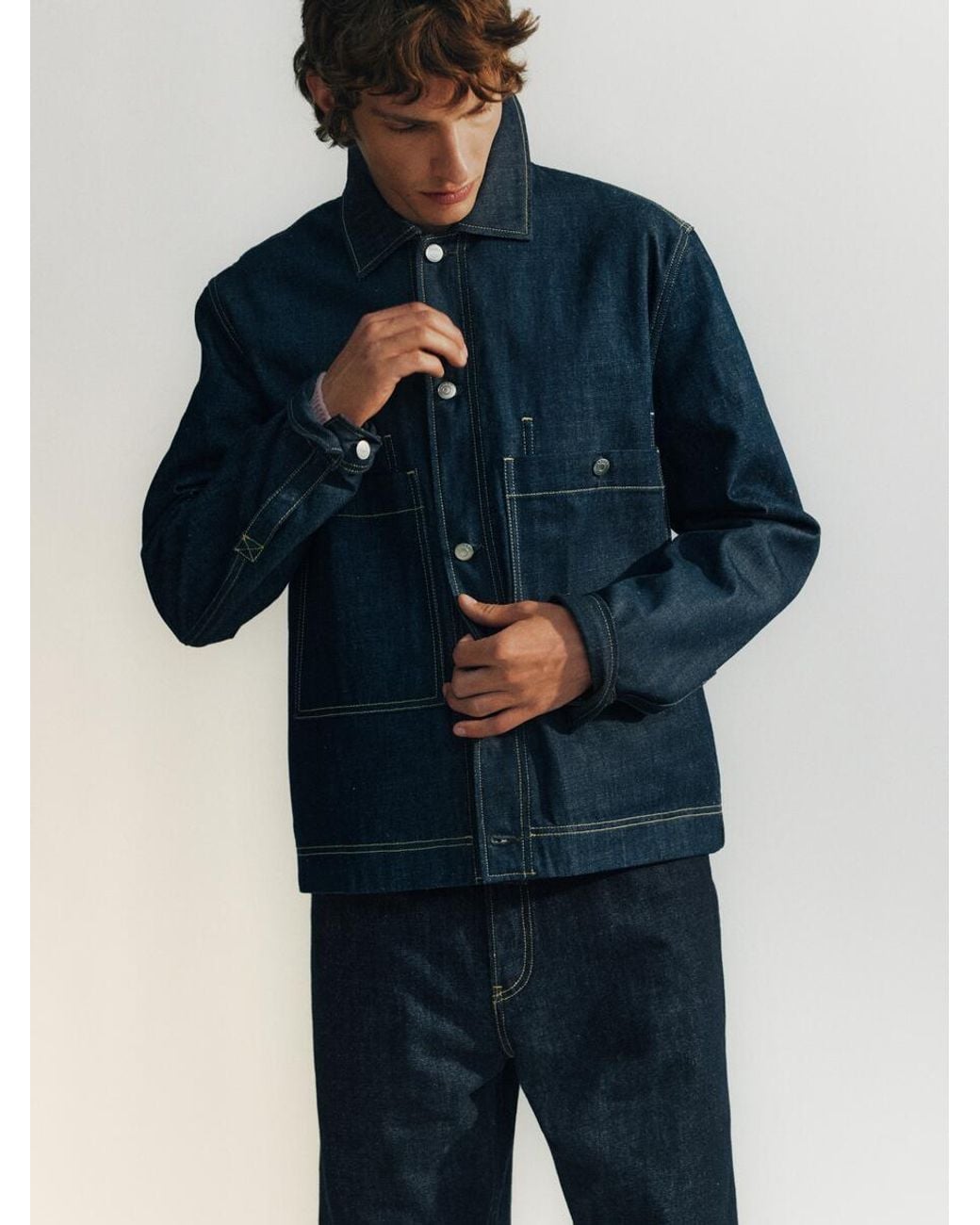 ARKET Blue Mist Wide Jeans for men