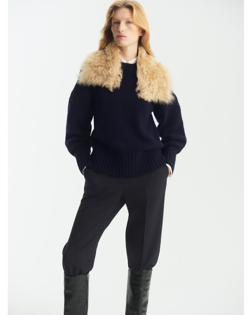 ARKET Black Stiefel Aus Glänzendem Leder