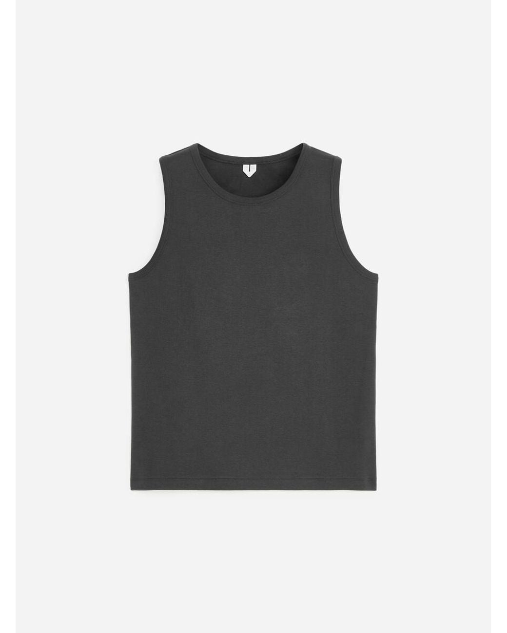 ARKET Black Ribbed Tank Top for men